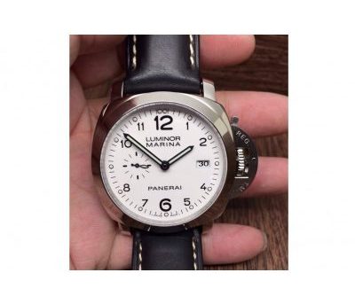 Swiss Panerai Luminor Marina 3 Days White Dial Stainless Steel Case Black Leather Strap Replica Review