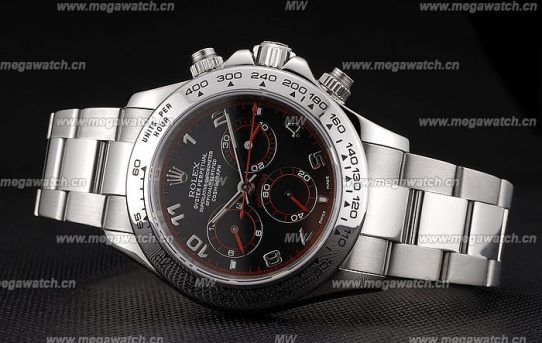Swiss Rolex Daytona Stainless Steel Bracelet Black Dial 80296 Replica Review