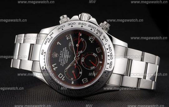 Swiss Rolex Daytona Stainless Steel Bracelet Black Dial 80296 Replica Review